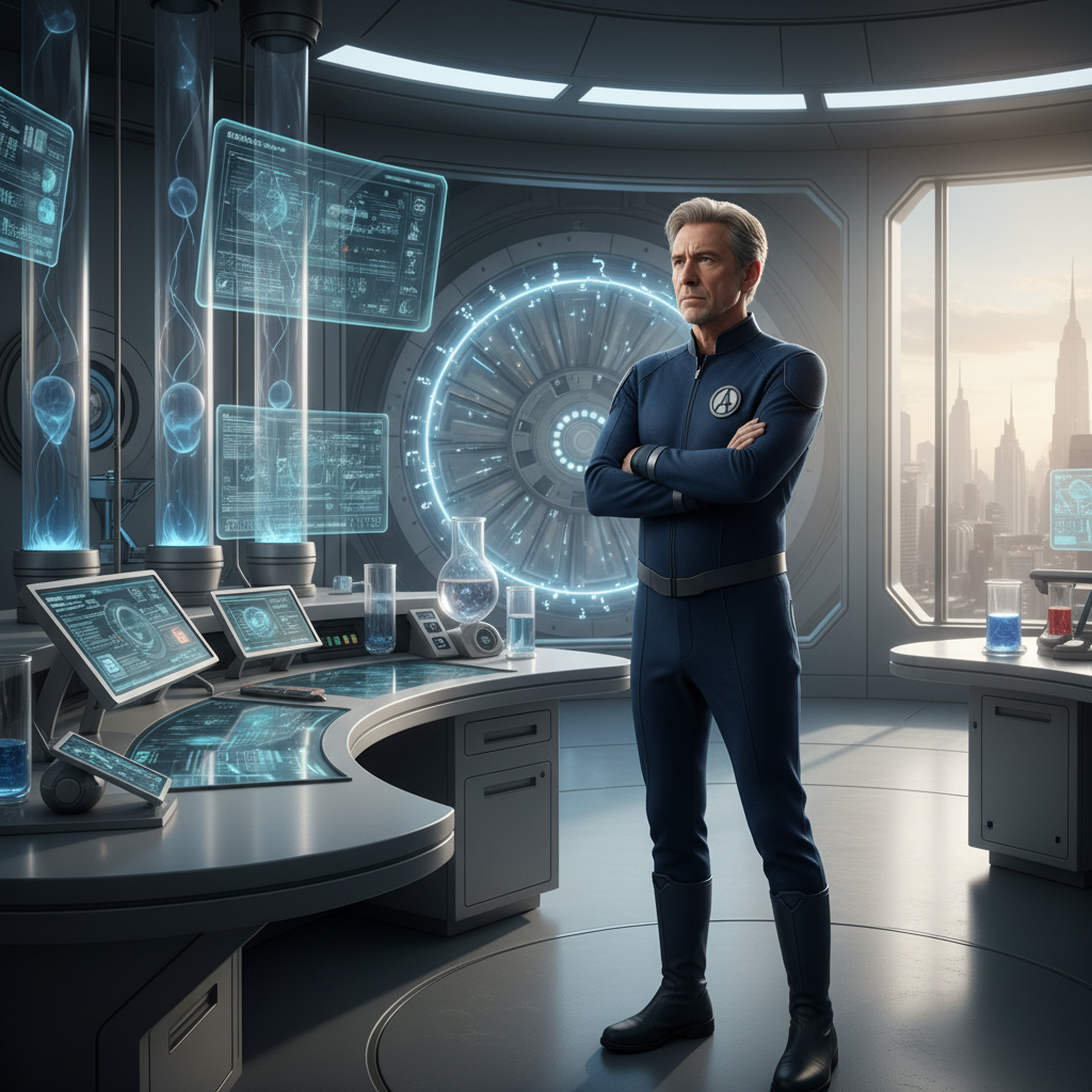 Pedro Pascal as Dr. Reed Richards—And the Real-World Weight He Carries